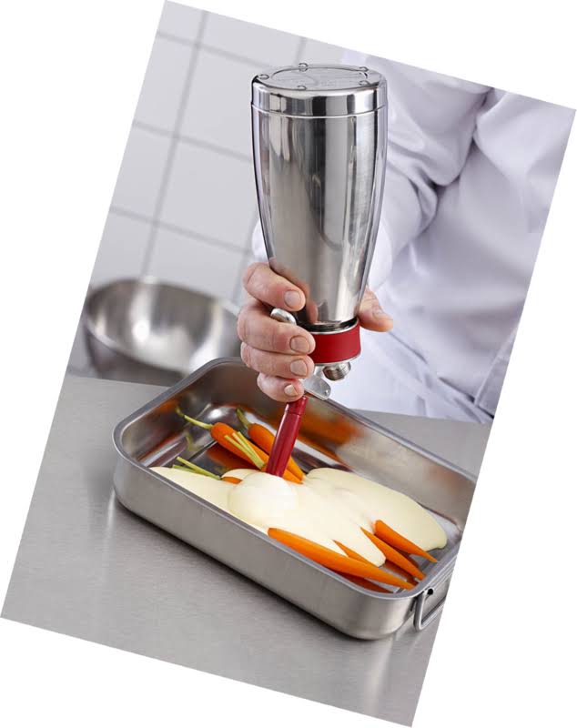 1-Pint Polished Stainless Steel Cream Whipper F90512