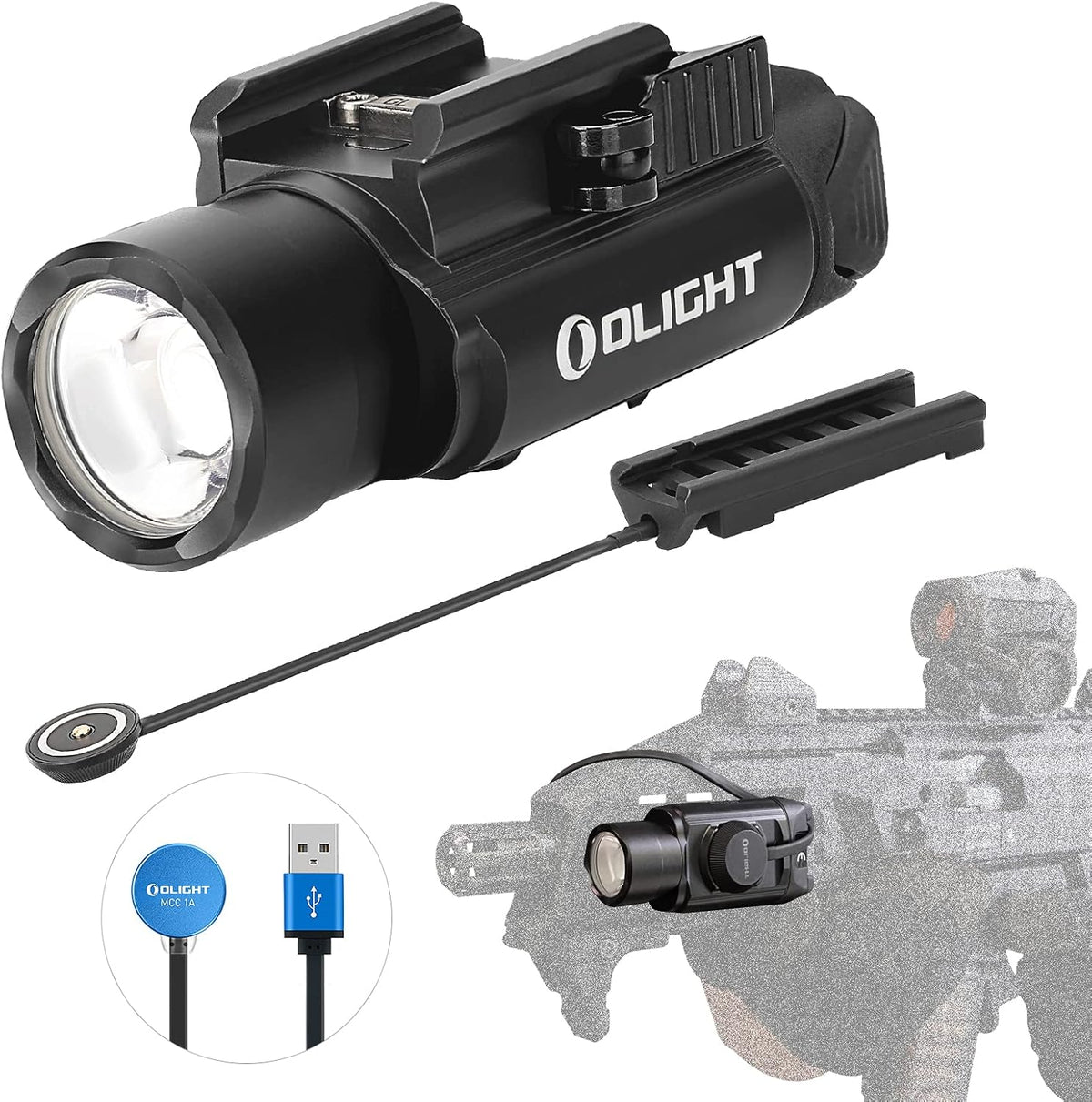 1500 Lumens LED Rechargeable Tactical Flashlight N52163