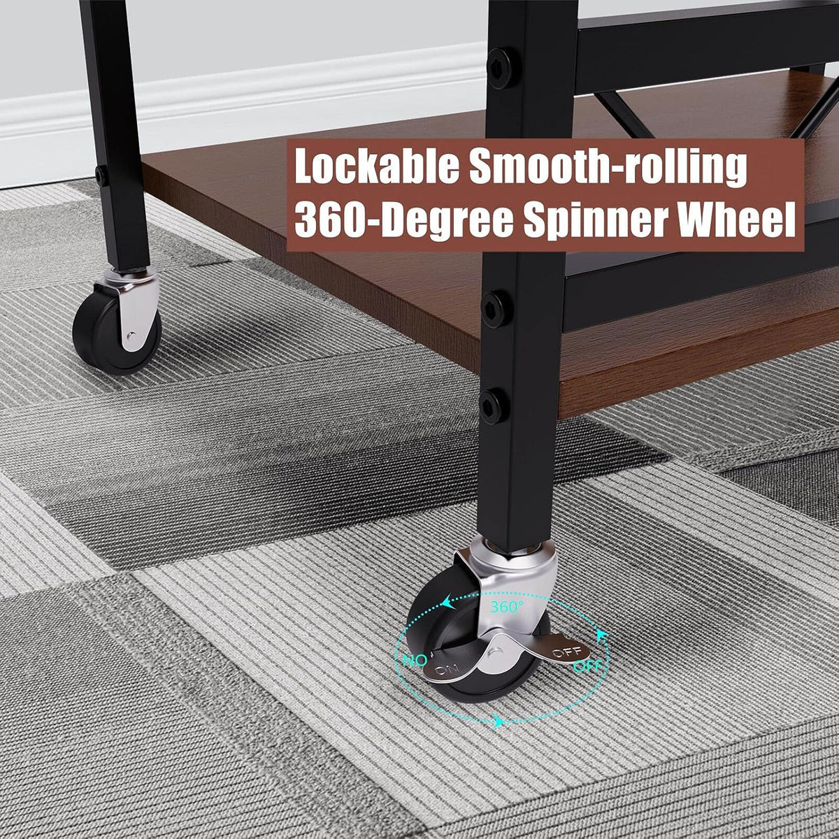 3-Tier Kitchen Cart with Wheels O369608