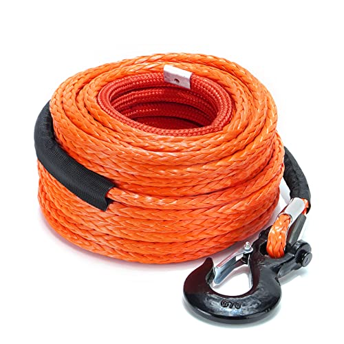 1/4" x 50ft 9500lbs Synthetic Winch Rope with Protective Sleeve C71468