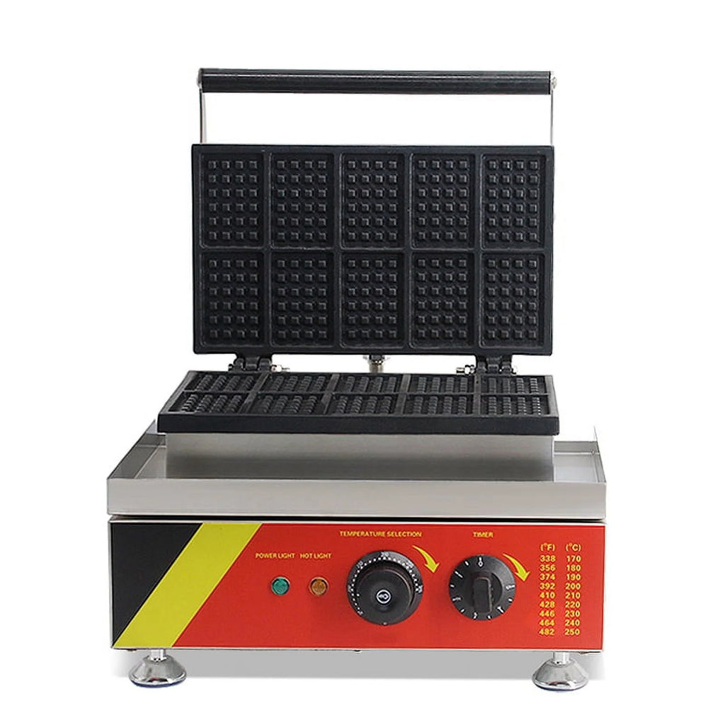 Commercial Nonstick Mini Square Belgian Waffle Maker 110V Y8793