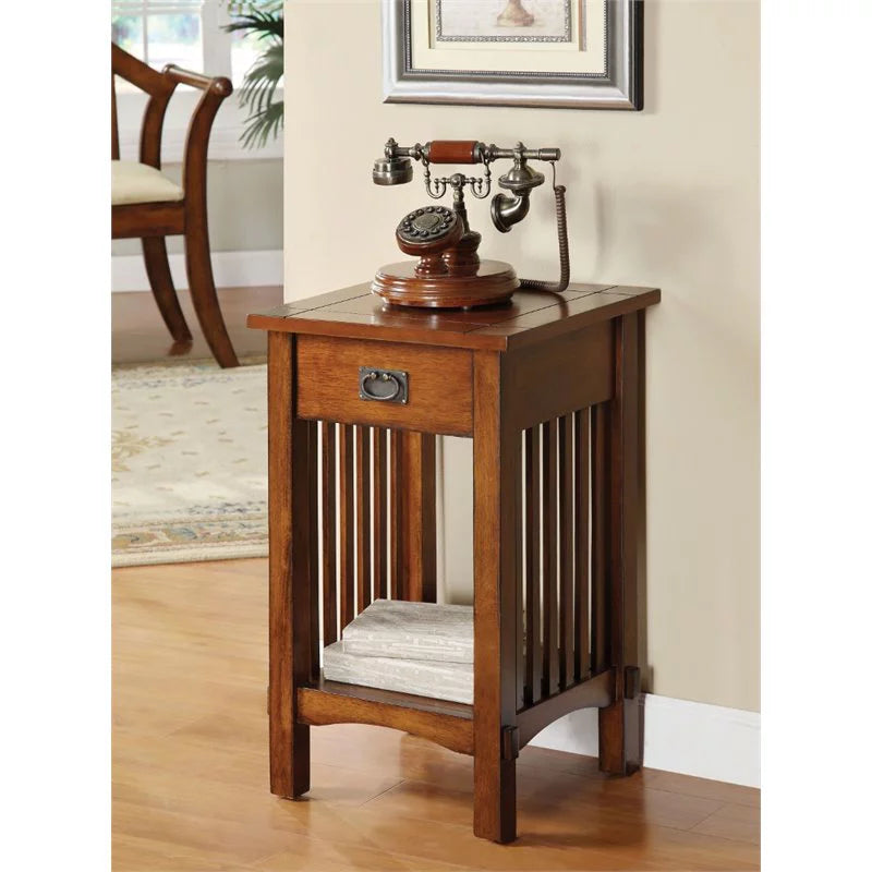 1 Drawer Wood End Table X243808