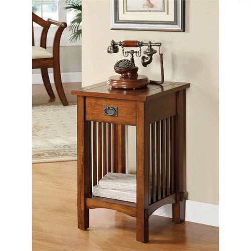 1 Drawer Wood End Table X243808