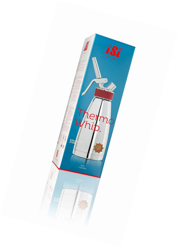 1-Pint Polished Stainless Steel Cream Whipper F90512