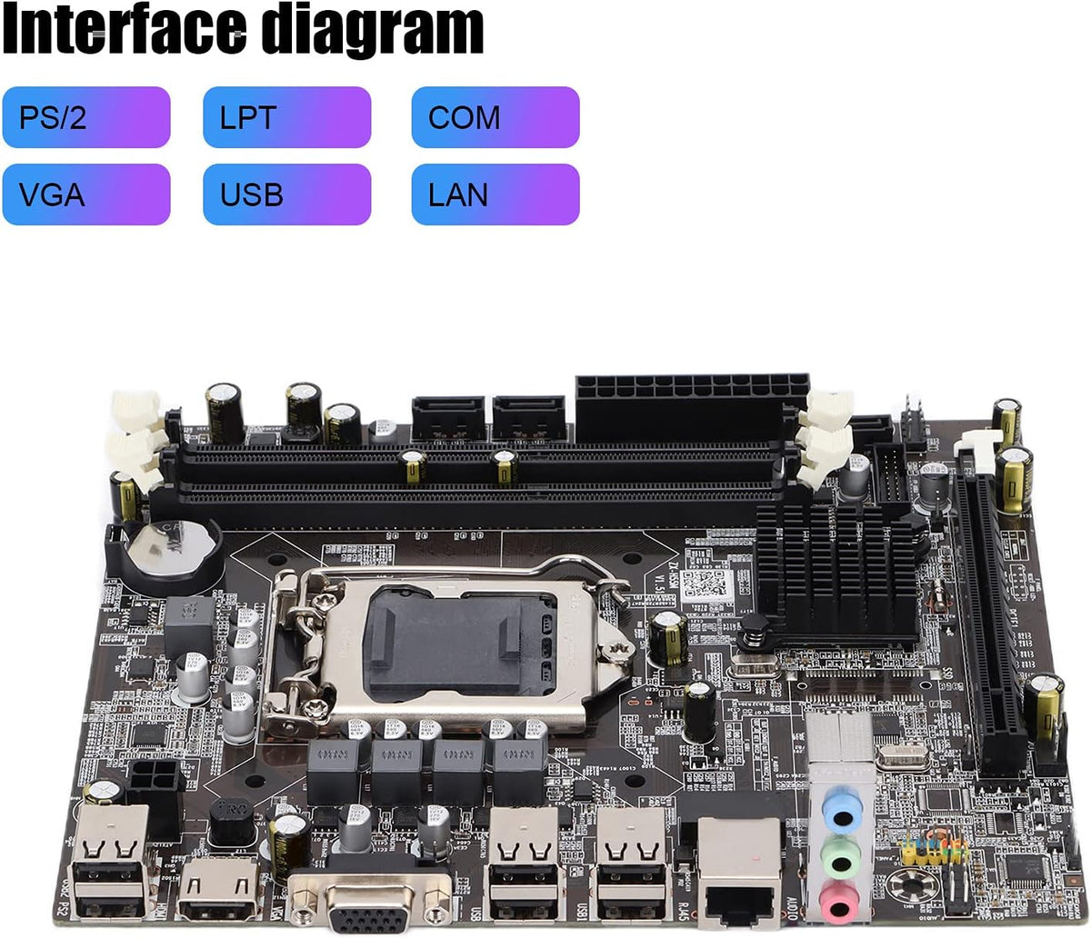 H55 Computer Motherboard LGA 1156 DDR3 G7526