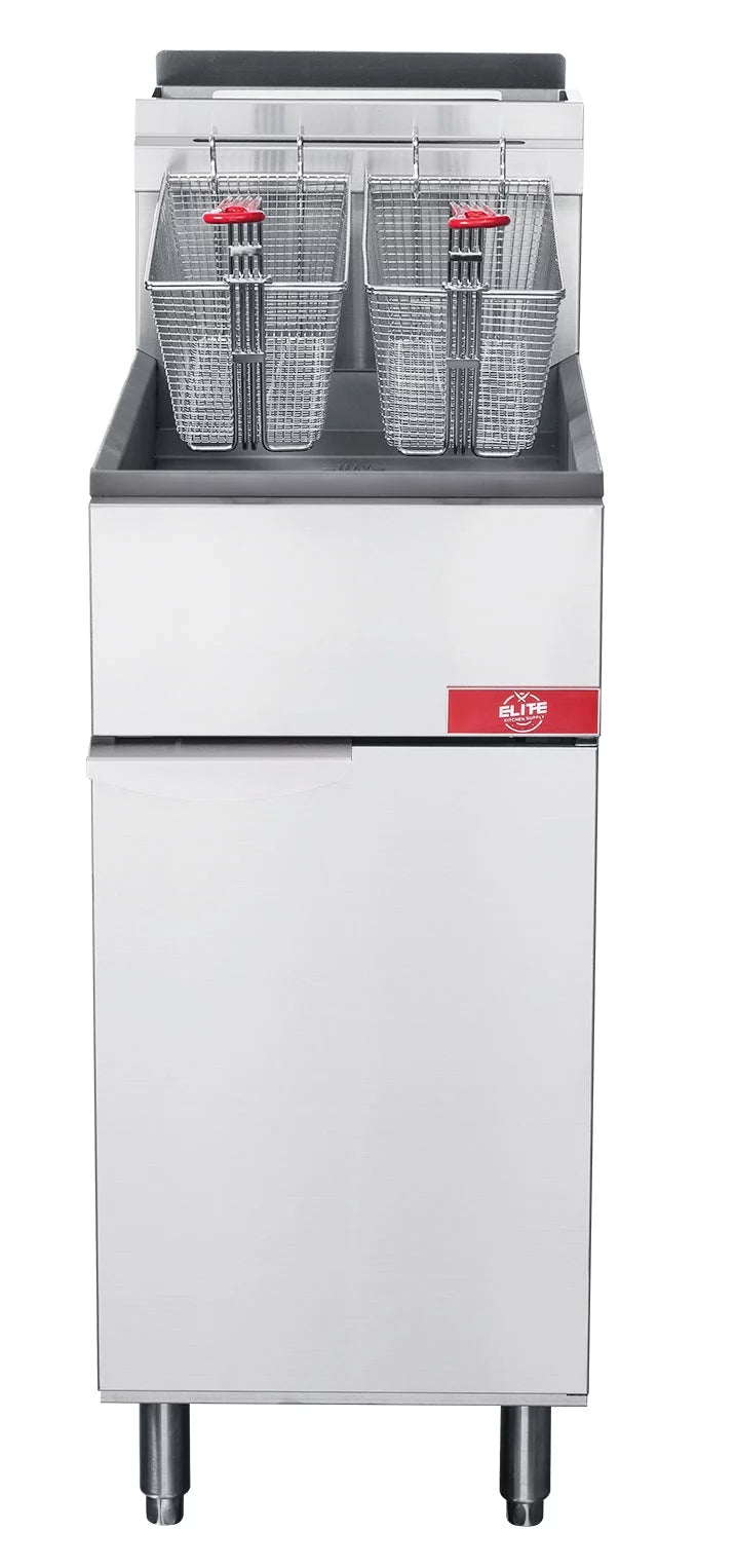 Natural Gas 15 in. 90000BTU Commercial Fryer I352