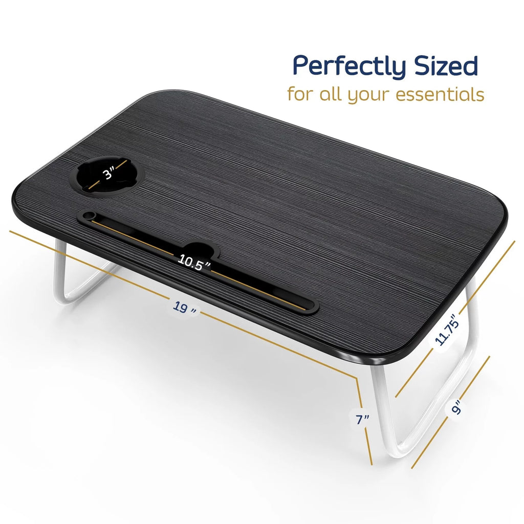 Adjustable Laptop Bed Tray Table with Foldable Legs B383869