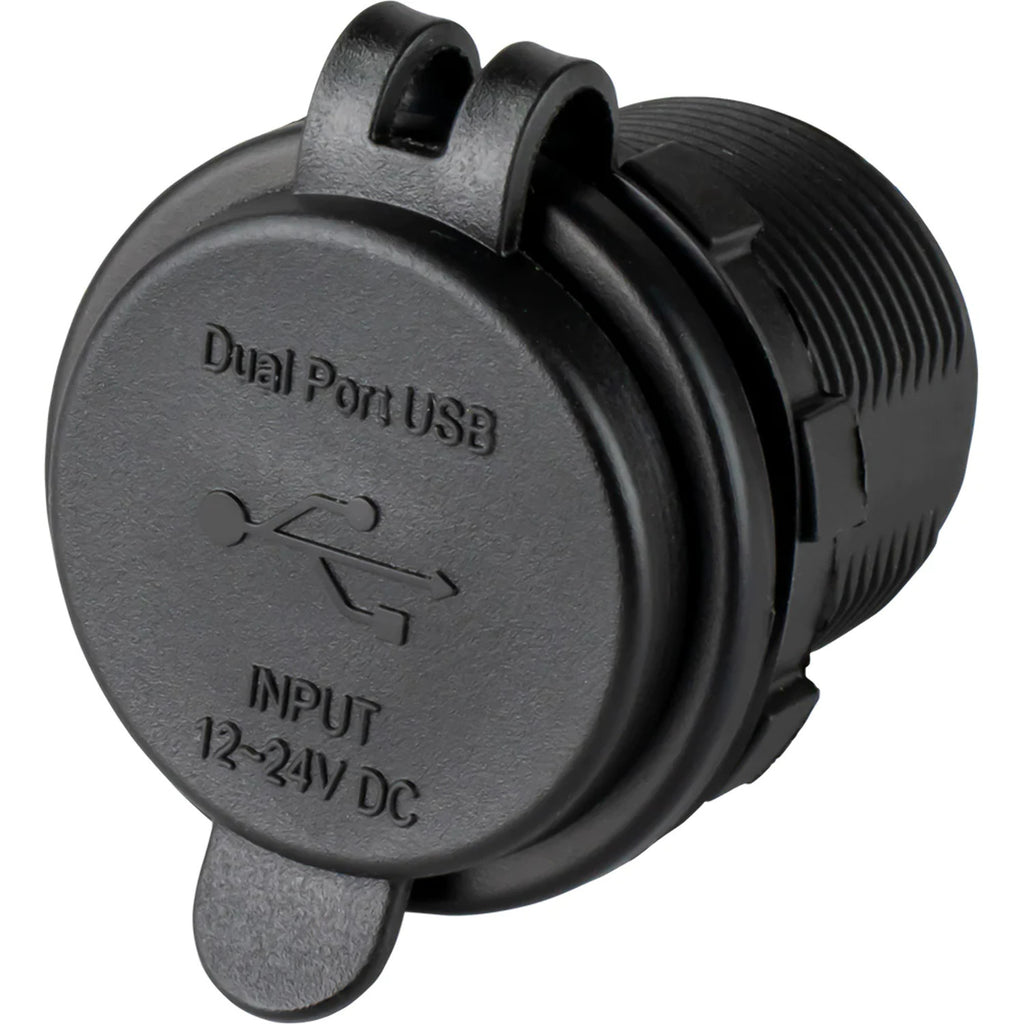 Round Dual USB USB-C Power Socket E313