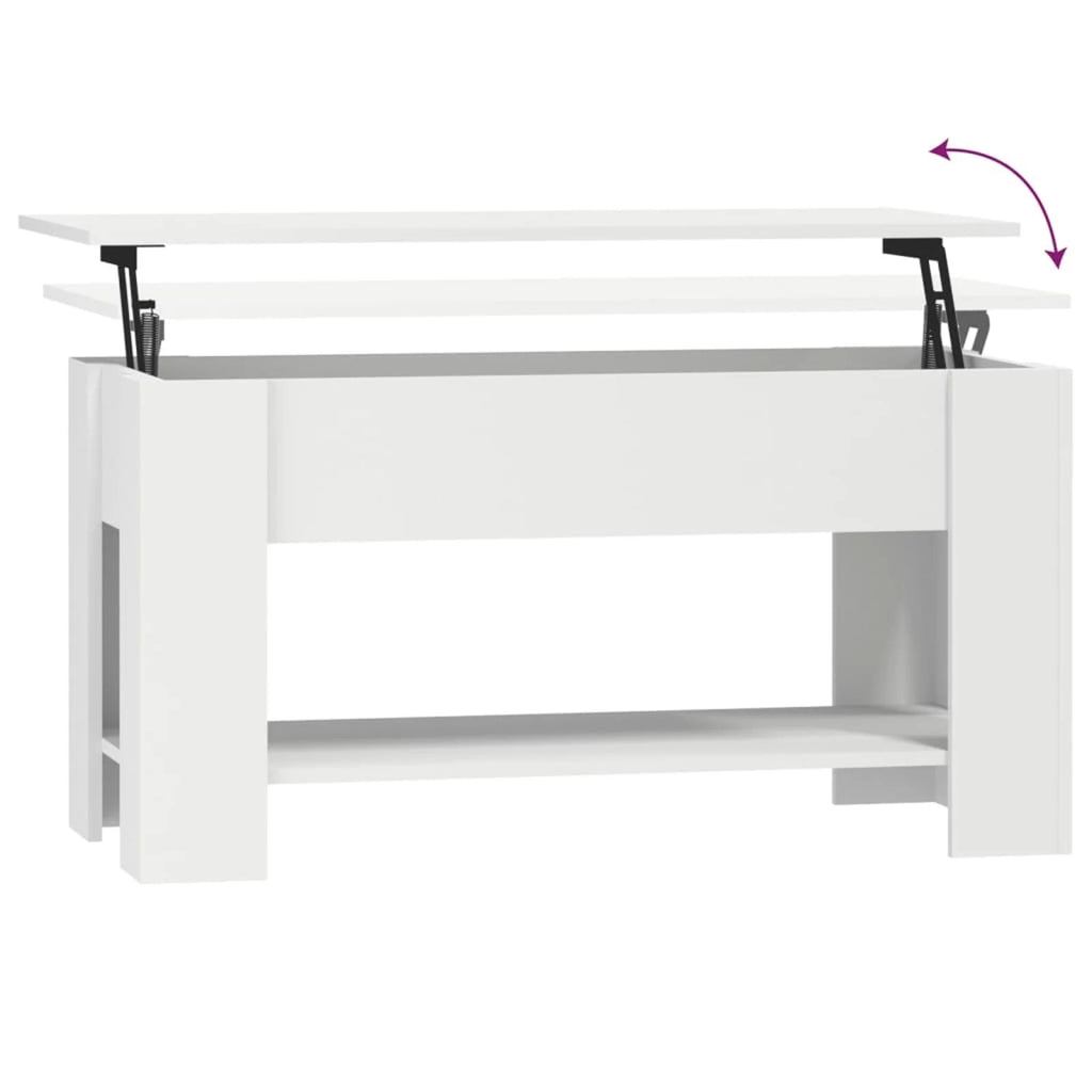 White Engineered Wood Coffee Table N56838