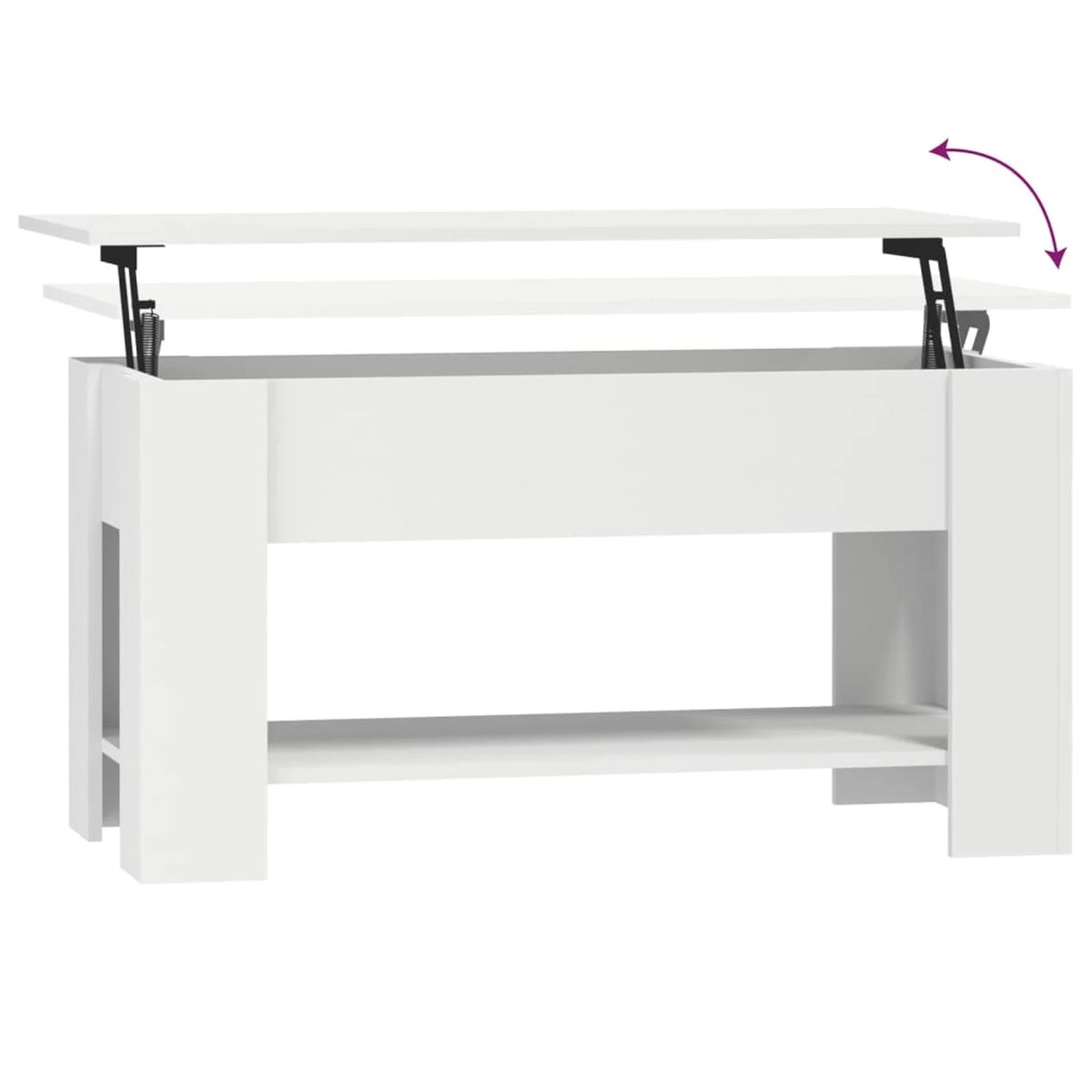 White Engineered Wood Coffee Table N56838