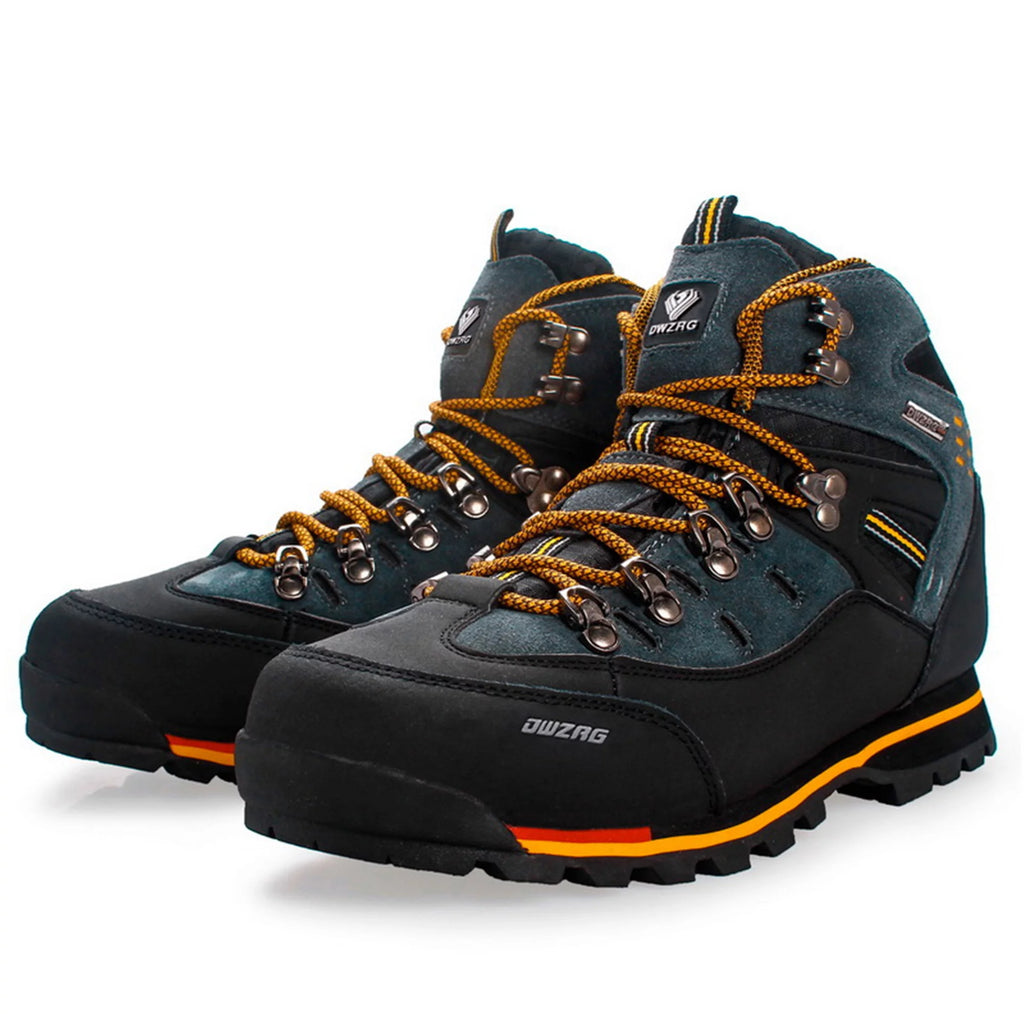 Waterproof Leather Mid Hiking Boots Non-Slip Lightweight H29455