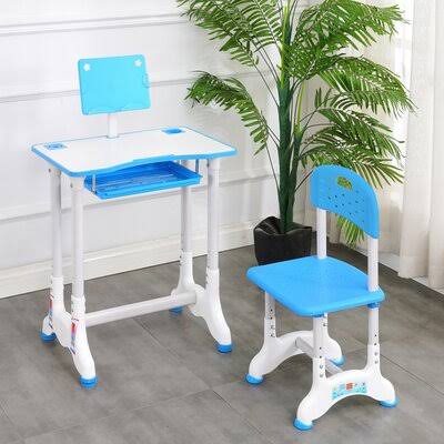 2 Piece Play Table and Chair Set Blue/Gray K951029