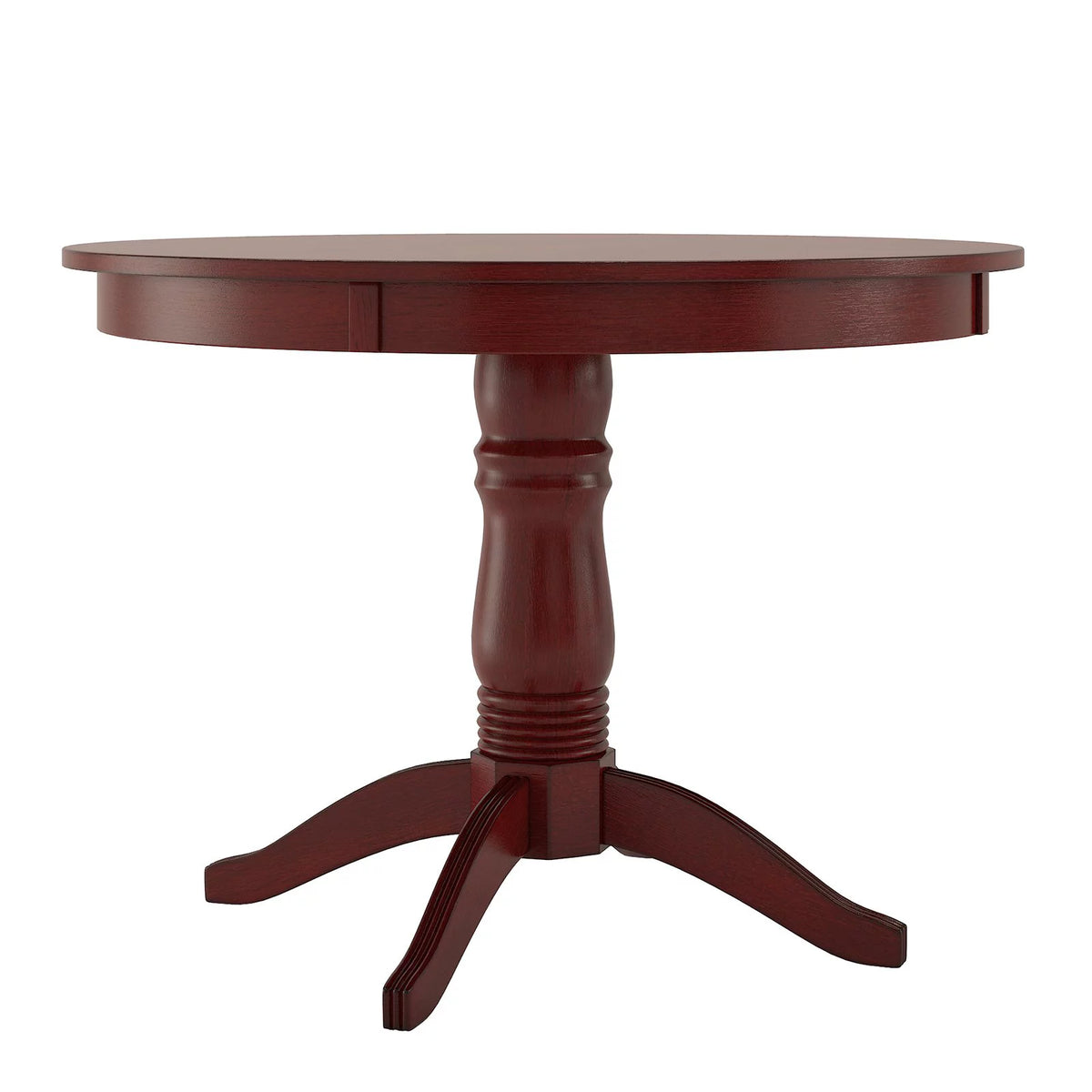 42" Round Wood Pedestal Base Dining Table Q1045