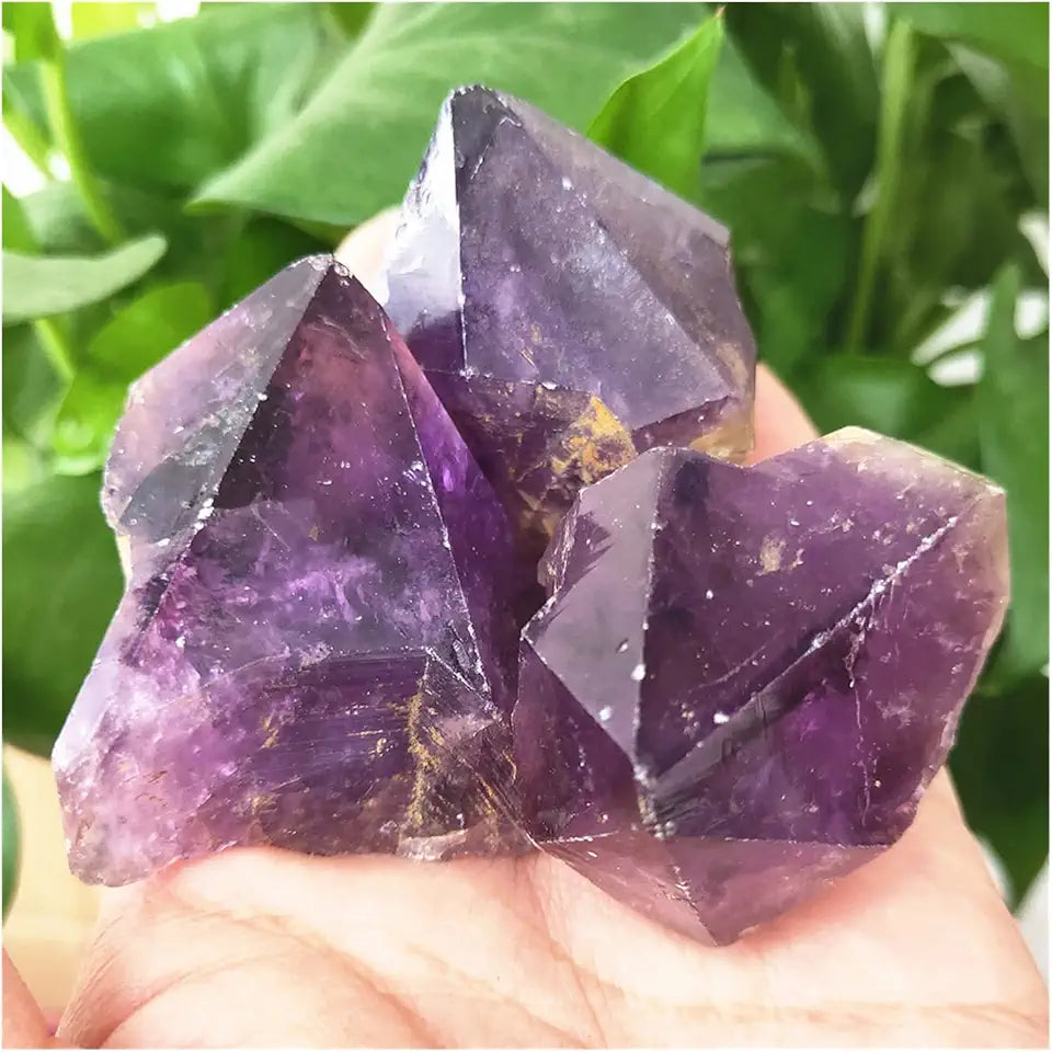 Rough Raw Amethyst Crystal Quartz Stone 1-5pcs 140-170g X8543