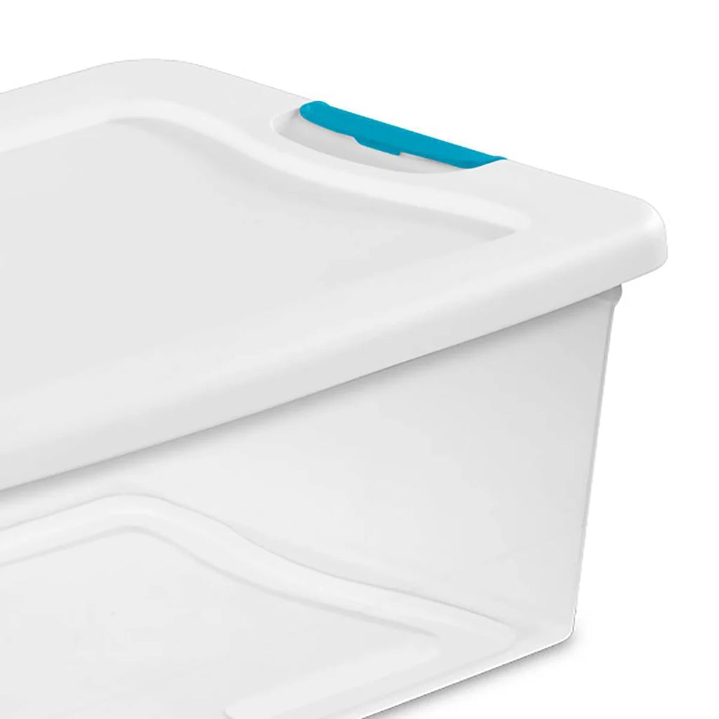 3.75 Gallon Clear Plastic Storage Tote with Lid, 12 Count S848965