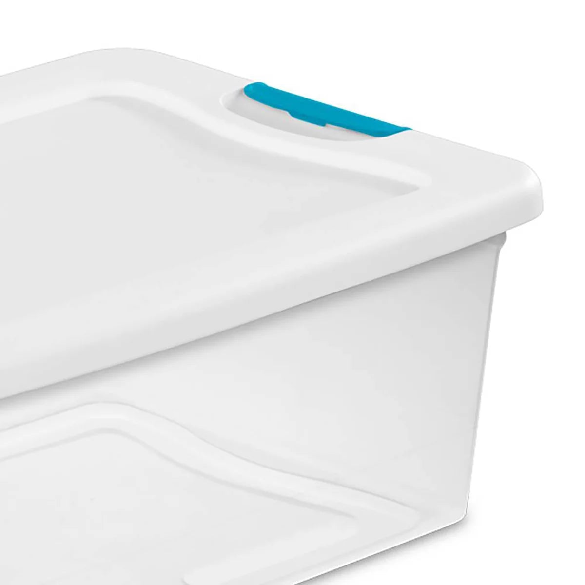 3.75 Gallon Clear Plastic Storage Tote with Lid, 12 Count S848965