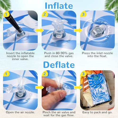 3 Pack Inflatable Pool Floats with Cupholders N17905