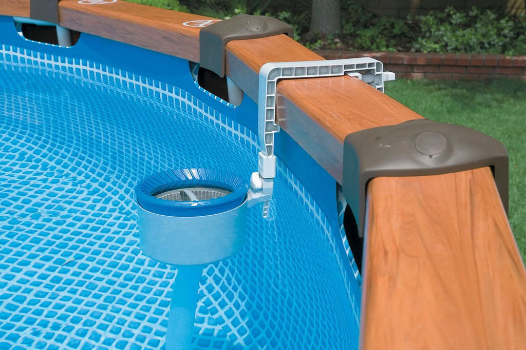 Intex Pool Pump with Wall Mount Automatic Skimmer and Pool Filters (6 Pack) Q811309