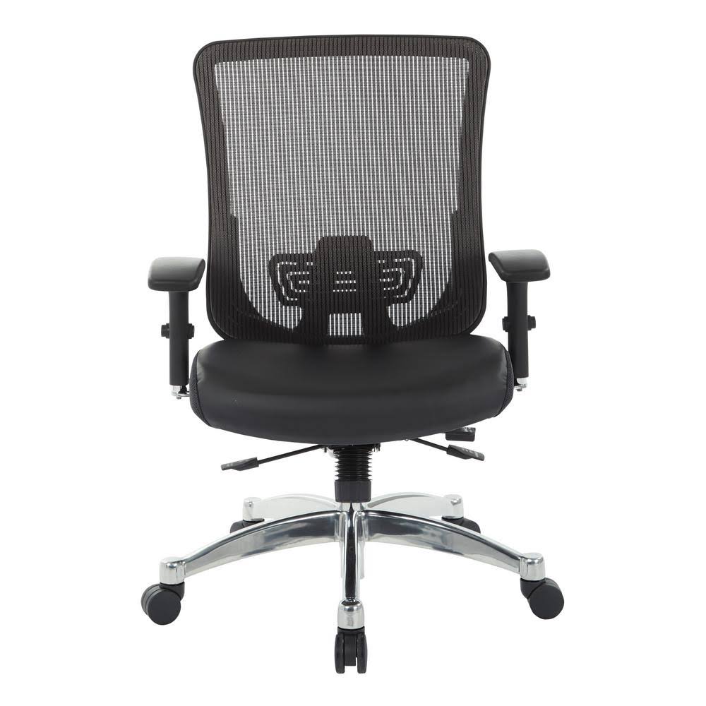 Black Vertical Mesh Back Chair M55216
