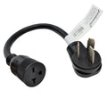 Dryer 10-50 Plug Male to 6-20 T-Blade Receptacle Female Adapter Cord 1.5FT N9333