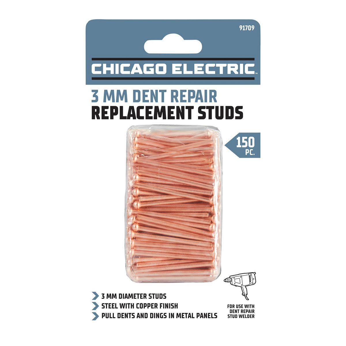 3mm Dent Repair Welding Studs, 150 Piece J61035