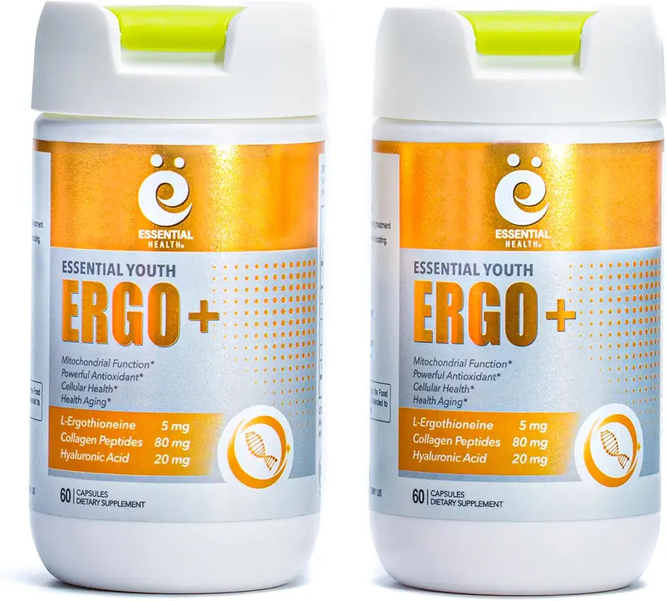 L-Ergothioneine with Collagen Peptides, Hyaluronic Acid, Vitamin C and E 60 Capsules Y36272