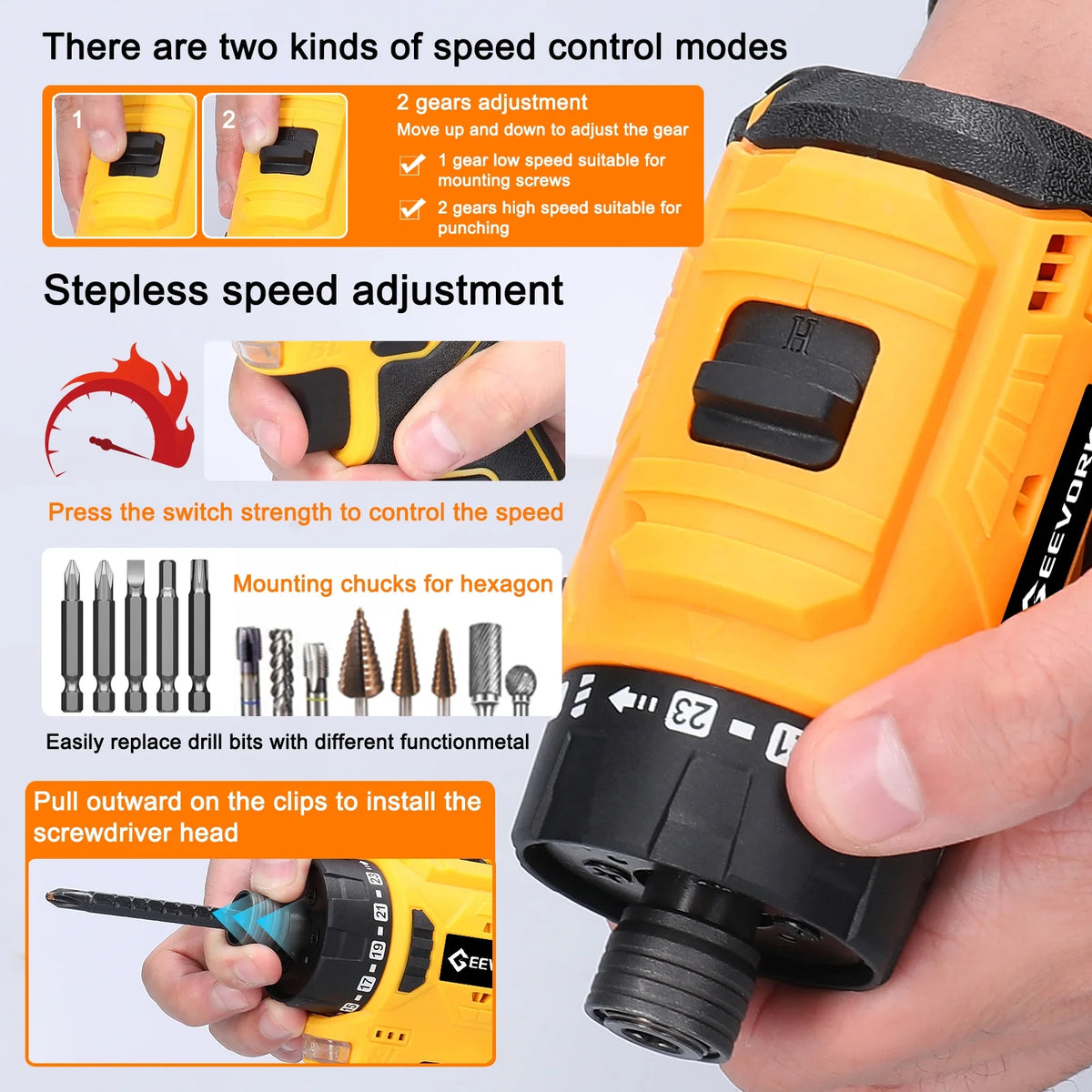 16.8V Electric Screwdriver Kit U8507