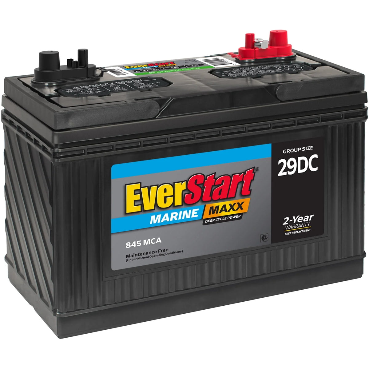 Group Size 29DC 12 Volt 845 CCA Marine Battery V7481