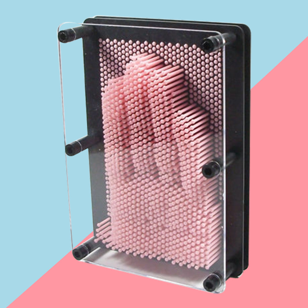 Medium Size Pink 3-Dimensional Pin Art Board Toy E981