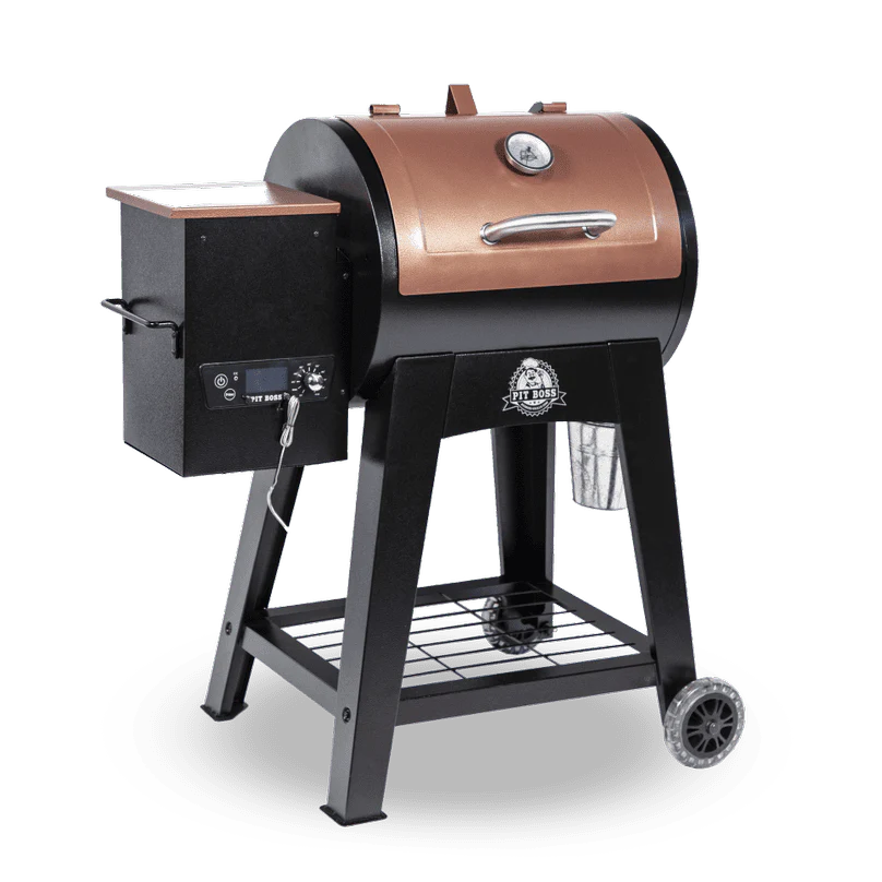 540 Sq. In. Wood Pellet Grill with Flame Broiler and Meat Probe E477