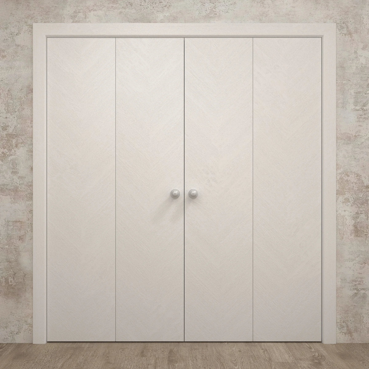 Sliding Closet Double Bi-fold Doors 72 x 80 inches Wood Solid A9310