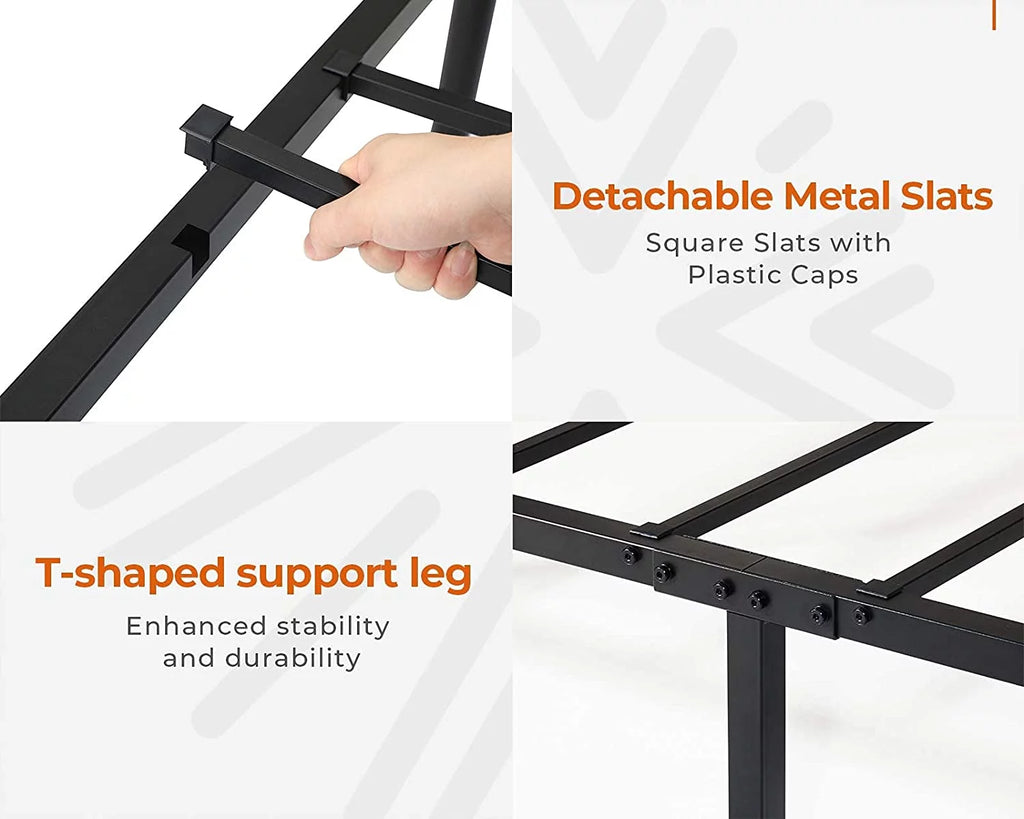 Black Twin Bed Storage Frame S806710