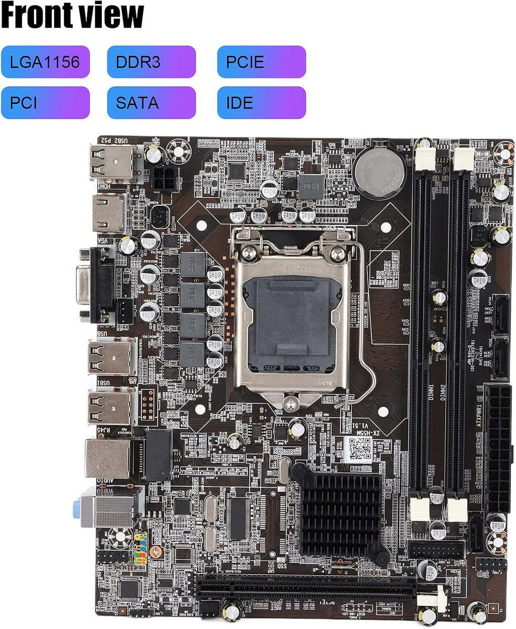 H55 Computer Motherboard LGA 1156 DDR3 G7526