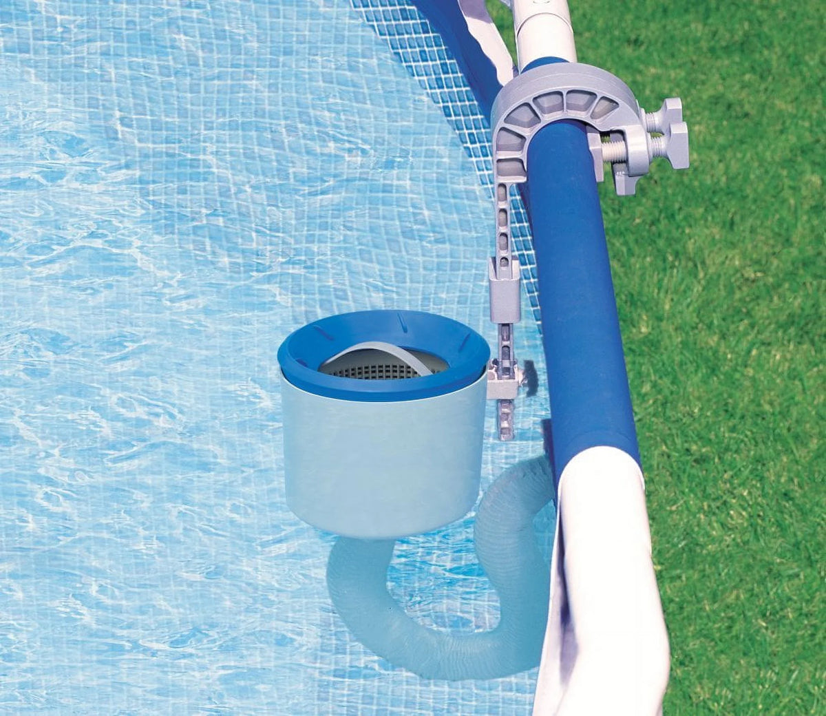 Intex Pool Pump with Wall Mount Automatic Skimmer and Pool Filters (6 Pack) Q811309