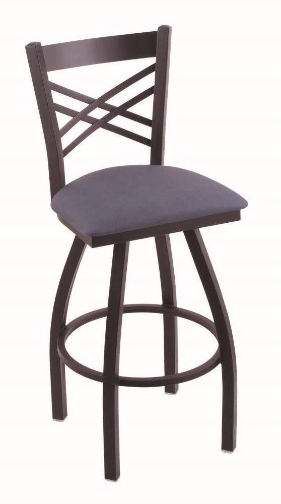 25x22 Swivel Counter Stool with Black Wrinkle Finish D877