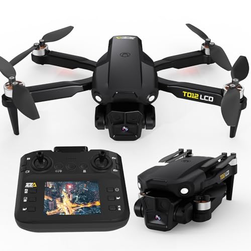 Foldable Drone with Camera and LCD Screen Remote Control A817381