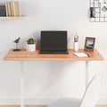 Light Brown 39.4"x15.7"x0.8" Solid Wood Oak Table Top Q863767