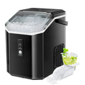 Nugget Ice Maker Countertop with Soft Chewable Pellet Ice, 34lbs/24H, Self-Cleaning, Black Z724