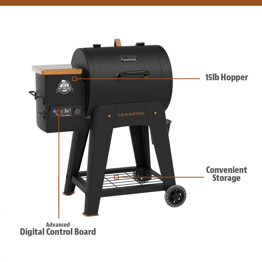 500 Sq in Wood Fired Pellet Grill and Smoker G4339