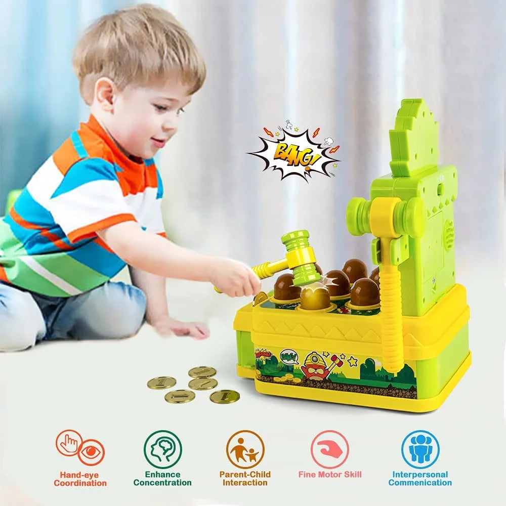 Mini Electronic Whack Game with 2 Hammers Q22955