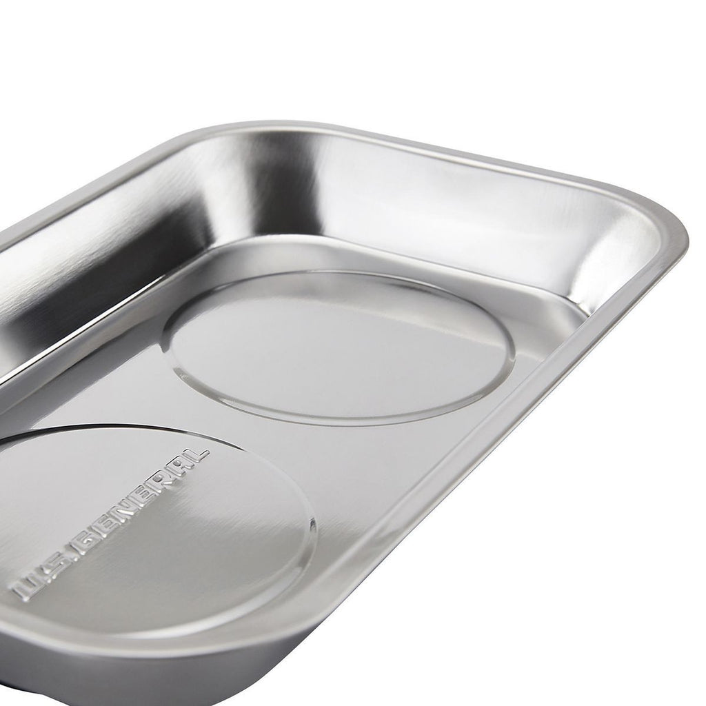 9-1/2 in. x 5-1/2 in. Magnetic Stainless Steel Parts Tray A536762