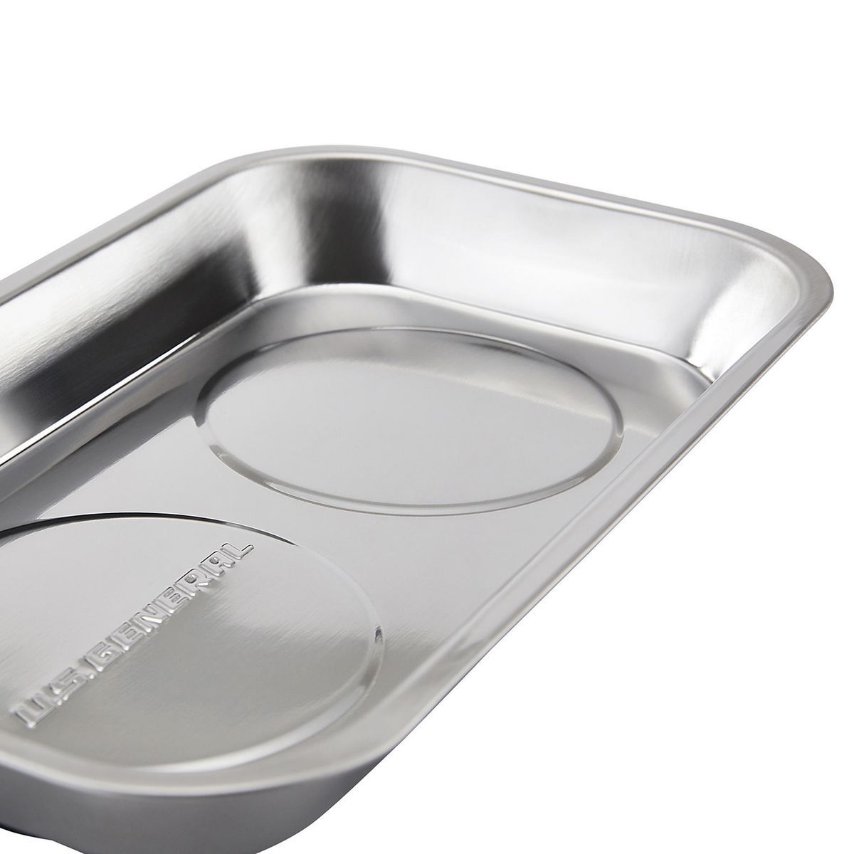 9-1/2 in. x 5-1/2 in. Magnetic Stainless Steel Parts Tray A536762