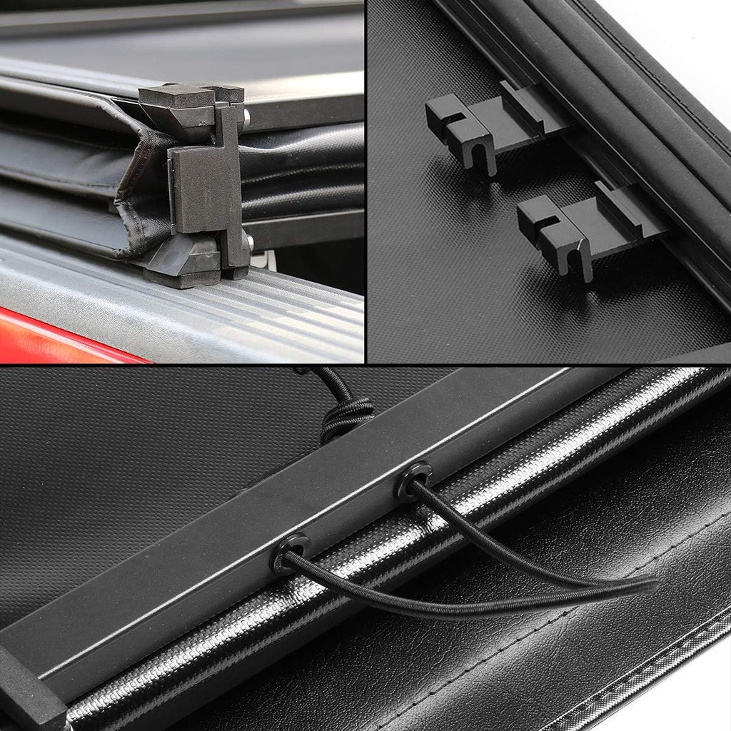 Matte Black Tri-Fold Truck Tonneau Cover V84266