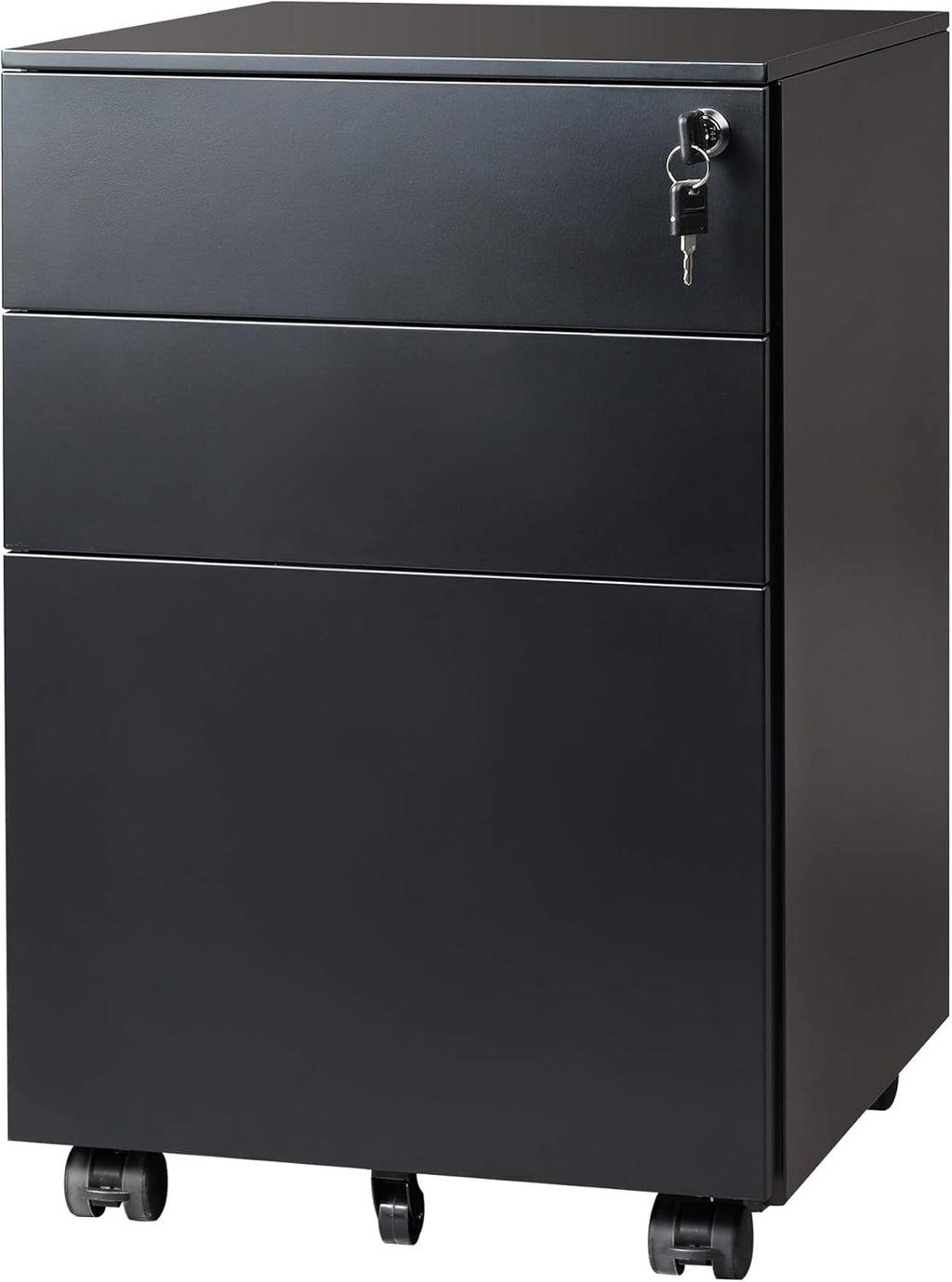 White 3 Drawer Locking File Cabinet T99072