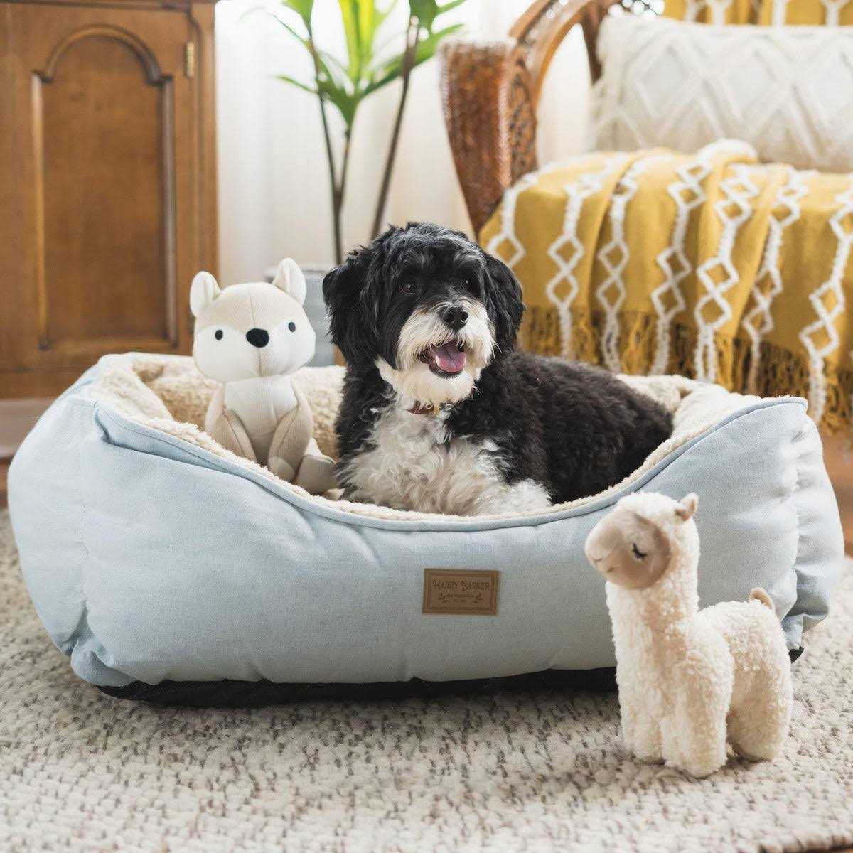 Blue Chambray Sherpa Bed I253987
