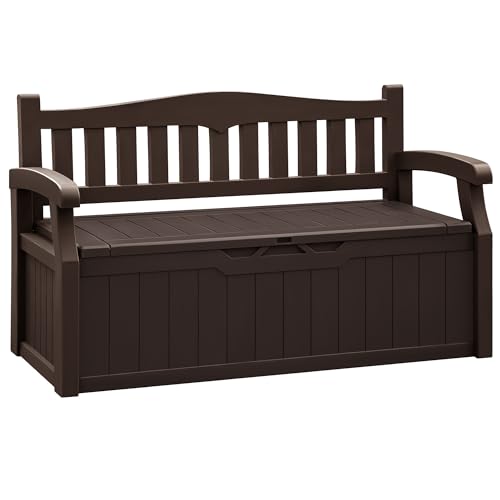 80 Gallon Black Storage Bench W38088