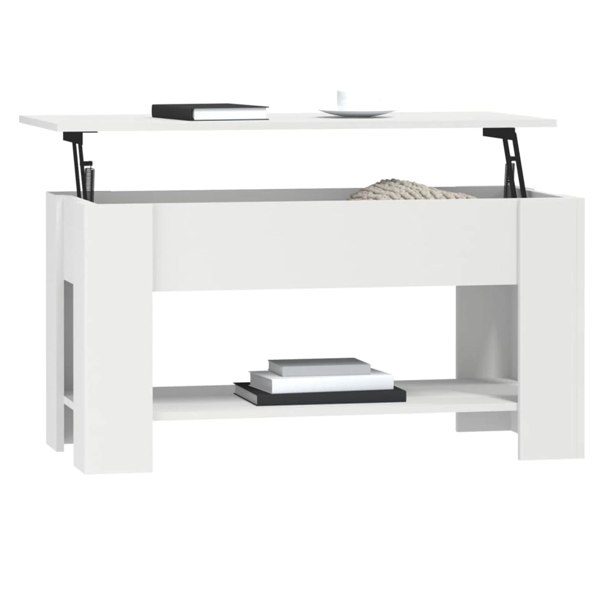White Engineered Wood Coffee Table N56838