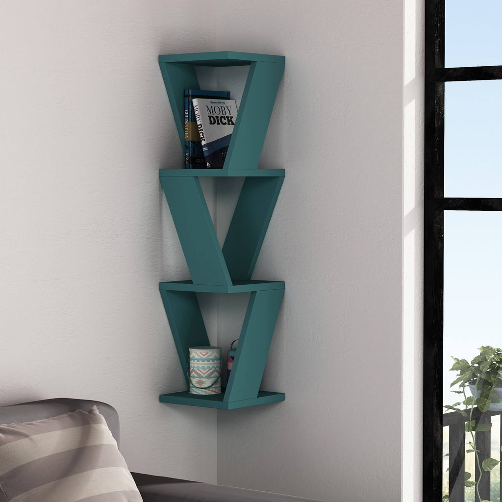 White Corner Wall Shelf U8223