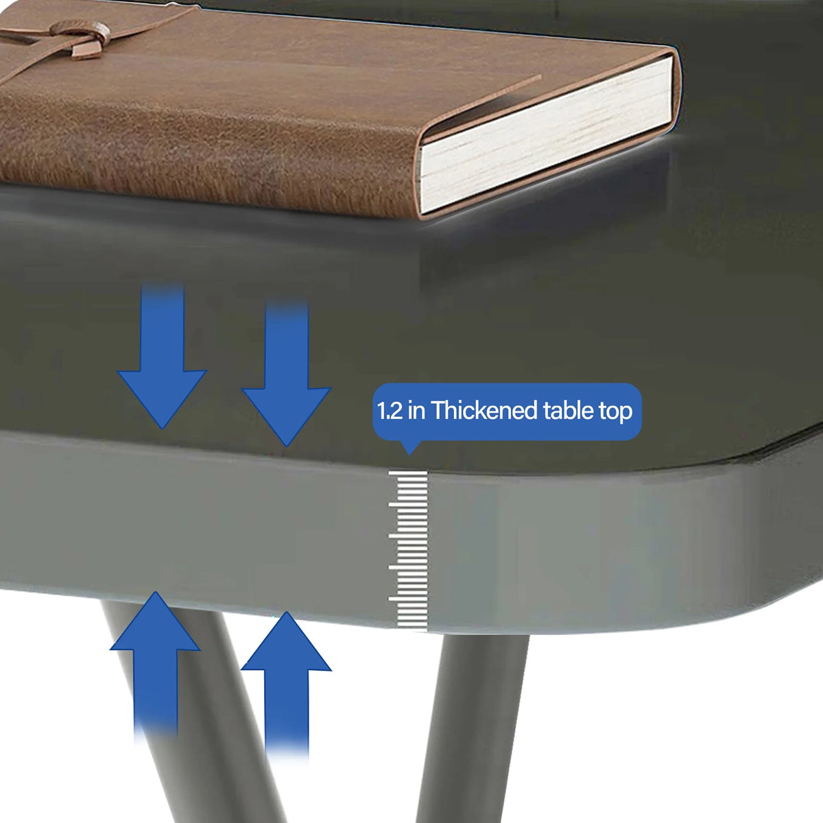 Black Portable Folding TV Tray Table O721756