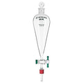 125mL Squibb Separatory Funnel with PTFE Stopcock and Glass Stopper O410